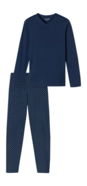 Pyjama Schiesser 182199 Casual Essentials Herren Admiral (Extra Long)