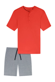 Pyjama Schiesser Men 182606 Casual Nightwear Bright Red