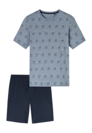 Pyjama Schiesser 182608 95/5 Nightwear Herren Night Blue