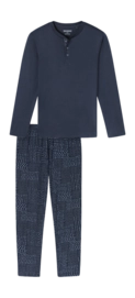 Pyjama Schiesser Homme 182655 Fine Interlock Graphite