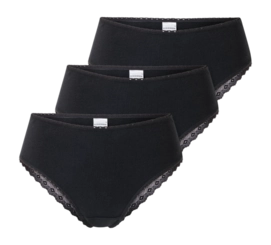 Hipster Schiesser Women 182905 Modern Multipacks Black (3-Pack)