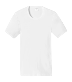 T-shirt Schiesser Homme 205175 Essentials DR White