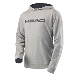 Pull de Tennis HEAD Transition Byron Junior Hoody Grey Melange Anthracite