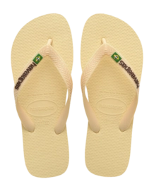 Slipper Havaianas Unisex Brasil Logo Buttercream