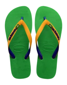 Slipper Havaianas Unisex Brasil Mix Leaf Green/Marine Blue