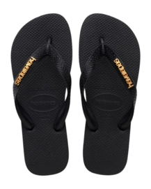 Slipper Havaianas Women Top Logo Metallic Black/Black