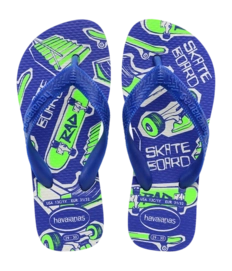 Slipper Havaianas Kids Athletic White/Marine Blue