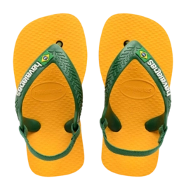 Tongs Havaianas Baby Brasil Logo II Pop Jaune/Amazon