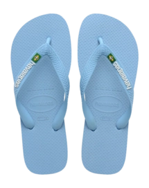 Slipper Havaianas Unisex Brasil Logo Blue Lavender/White
