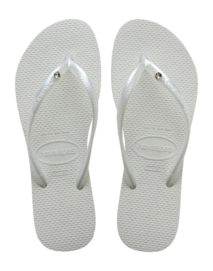 Slipper Havaianas Women Slim Crystal Swarovski II White