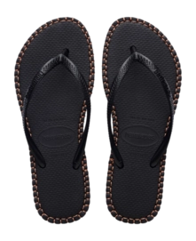 Flip Flops Havaianas Slim Flatform Loop Damen Black