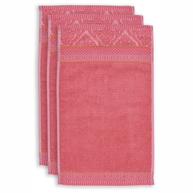 Gastendoek Pip Studio Soft Zellige Coral (Set van 3)