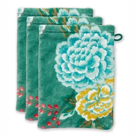 Washandje Pip Studio Good Evening Green (Set van 3)