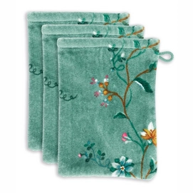 Washandje Pip Studio Les Fleurs Green (Set van 3)