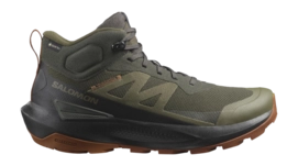 Wanderschuhe Salomon Elixir Activ Mid GTX Herren Peat / Black / Caramel Cafe