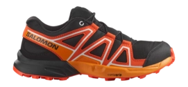 Trailrunning Schoen Salomon Kids Speedcross Black/Cherry Tomato/Turmeric