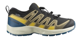 Chaussures de Trail Salomon Kids XA Pro V8 WP Black/Gray Green/Powder Giallo