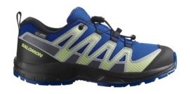 Chaussures de Trail Salomon Kids XA Pro V8 WP Nautical Blue/Black/Sharp Green