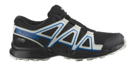 Trailrunningschuhe Salomon Speedcross WP Kinder Black / Vanilla Ice / French Blue