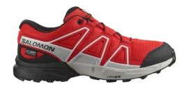 Trailrunning Schoen Salomon Kids Speedcross WP Flame Scarlet/Black/Lunar Rock