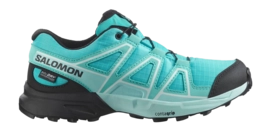 Chaussures de Trail Salomon Kids Speedcross WP Blue Curacao/Black/Iced Aqua