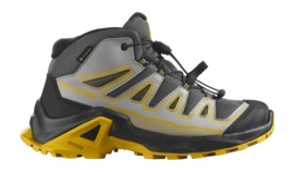 Walking Shoes Salomon Kids X Ultra Mid GTX Castlerock/Black/Spicy Mustard
