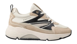 Cruyff Footwear Madina Bold Suede/Soft Leather White/Black
