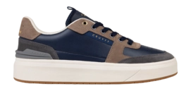 Cruyff Footwear Endorsed Tennis Soft Leather/Suede Navy/Grey