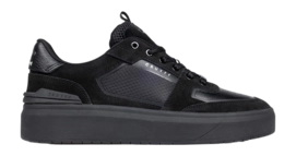 Cruyff Footwear Endorsed Tech Soft Leather/Ripstop Black