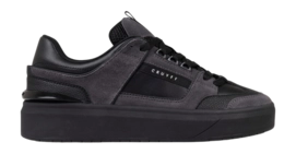 Cruyff Footwear Kickturn Soft Leather/Suede Black/Dk. Grey