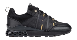 Cruyff Footwear Fearia Hex-Tech Teknit Mesh/Matt Black/Gold