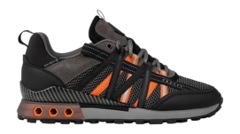 Cruyff Footwear Fearia Hex-Tech Titanium Mesh/Matt Black/Orange