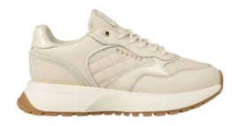 Cruyff Footwear Charlotte Runner Quilted soft leather Cream