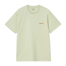 T-Shirt Carhartt WIP S/S American Script Unisex Pale Olive
