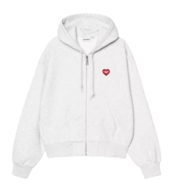 Jacke Carhartt WIP Hooded Heart II Hartt Damen Ash Heather