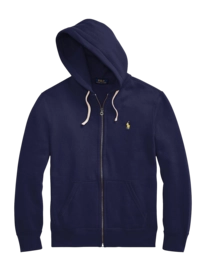 Strickjacke Ralph Lauren Cotton Blend Fleece Hoodie Herren Cruise Navy