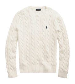 Pull Ralph Lauren Homme Cable Knit Cotton Sweater Andover Cream