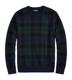 Pullover Ralph Lauren Plaid Washable Wool Herren Blackwatch Combo