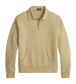 Pullover Ralph Lauren Loopback Fleece Quarter Zip Sweatshirt Herren RL Khaki