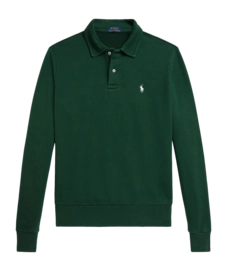 Sweater Ralph Lauren Men Loopback Fleece Collared Sweatshirt Vintage Pine