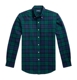 Hemd Ralph Lauren Custom Fit Plaid Brushed Oxford 5753 Navy / Green