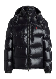 Jacke Ralph Lauren The Gorham Glossed Down Jacket Herren Polo Black Glossy