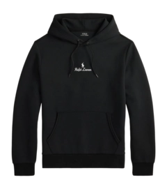 Hoodie Ralph Lauren Logo Double Knit Herren Polo Black