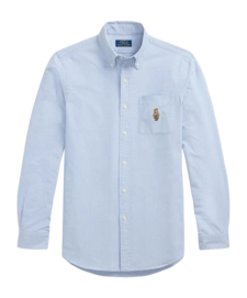 Chemise Ralph Lauren Homme Custom Fit Polo Bear Oxford Shirt 6885 BSR Blue Heritage Bear