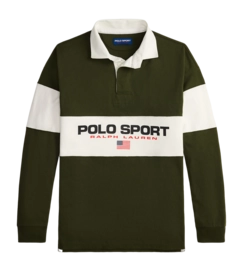 Hemd Ralph Lauren Big Fit Polo Sport Rugby Herren Company Olive