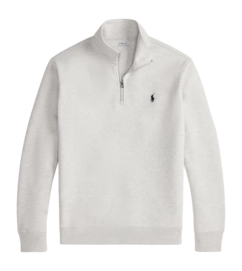 Pullover Ralph Lauren Double Knit Quarter Zip Sweater Herren Lt Sport Heather