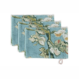 Washandje Beddinghouse x Van Gogh Museum Blossom Blue (Set van 3)