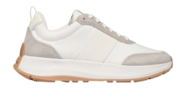 Sneaker FitFlop F-Mode Flow Suede Mix Flatform Sneakers Damen Urban White