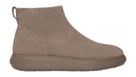 FitFlop Women IQ-Comff Suede Zip Ankle Boots Taupe