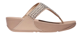 Tongs FitFlop Femme Lulu Maxi-Crystal Toe-Post Sandals Classic Beige